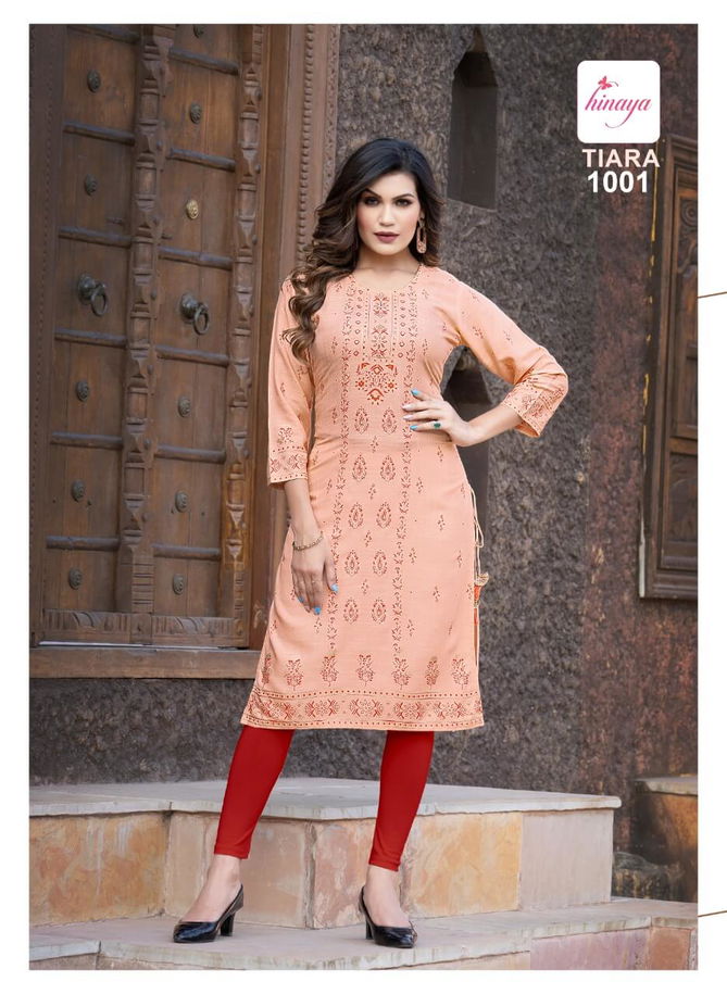 Hinaya Tiara 25 Ethnic Wear Wholesale Designer Kurtis Catalog
